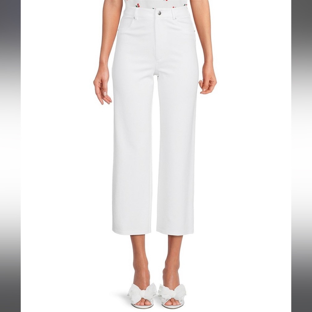 Gianni bini Samantha Ponte Flat Front Cropped Pants - Picture 3 of 7